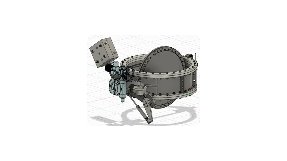 Rétro-ingénierie et automatisation d'une vanne d'isolement DN1300 - image 2