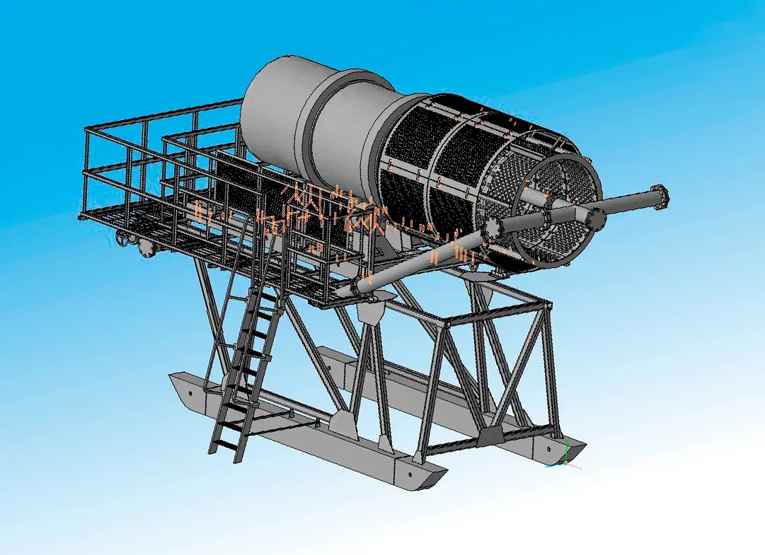 Modélisation 3D et visualisation d'une unité de lavage (scrubber) - image 2