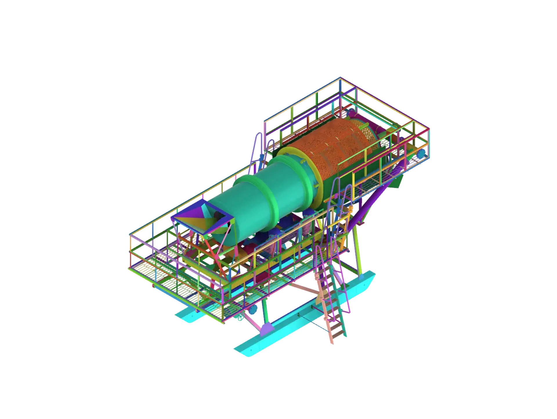 Modélisation 3D et visualisation d'une unité de lavage (scrubber) - image 3